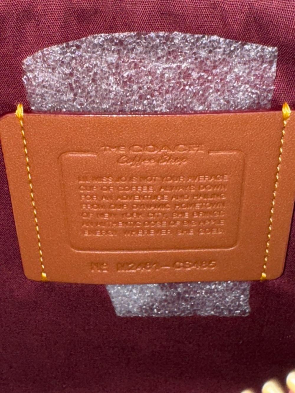 NEW COACH Coffee Shop Ltd. Edition Lil Miss Jo Ivory Canvas Turnlock Pouch NWT - Picture 7 of 14